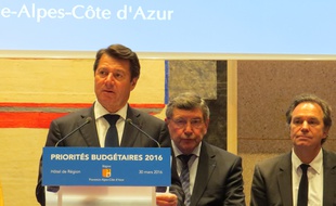 Christian Estrosi au conseil régional de PACA.