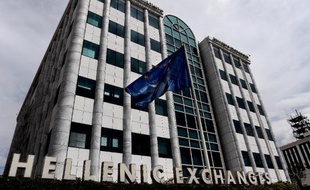 La bourse d'Athènes, le 10 avril 2014