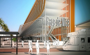 Entre la gare et la station de tram, une galerie marchande devrait voir le jour.