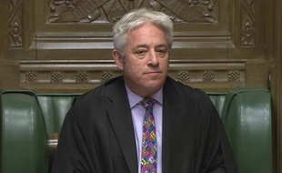 Le président de la Chambre des communes, John Bercow.