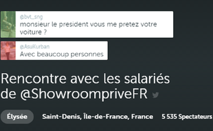 François Hollande était en direct ce mardi 1er mars via l'application Periscope.