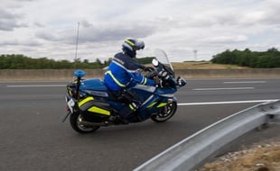 Un motard de la gendarmerie en 2015 (illustration)