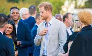 Le prince Harry au Cap en Afrique du Sud