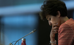 Sylvie Goulard lors de son audition devant le Parlement européen à Brxuelles, le 2 octobre 2019.