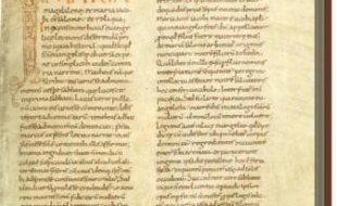Une page du manuscrit «Homiliary on Gospels from Easter to first Sunday of Advent», mis à disposition sur le site Archive.org, le 26 avril 2010