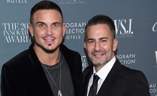 Char Defrancesco et Marc Jacobs lors de la soirée des Innovator Awards du «Wall Street Journal» en novembre 2017 à New York