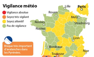 Carte de vigilance orange avalanche du 24 février 2015