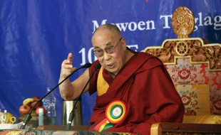 Le dalaï lama, le 10 octobre 2015 à Dharamsala, en Inde