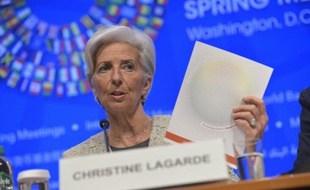 La patronne du FMI Christine Lagarde, le 14 avril 2016 à Washington