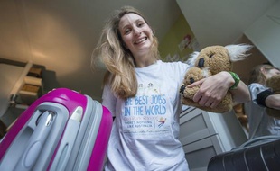 Elisa Detrez, 28 ans, est finaliste dans la catégorie «guide ranger dans le Queensland» pour le concours Best Jobs in he World.