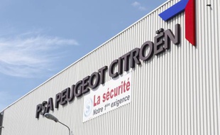 L'enseigne de PSA (Archives).