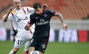 Mateja Kezman, le 28 mars 2010 au Parc des Princes.