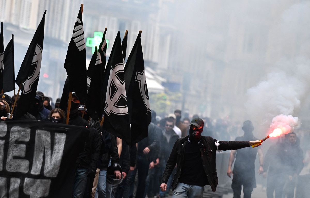 Manifestation de militants d'ultradroite à Paris