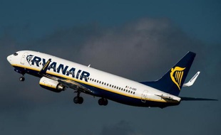 Photo d'un avion de la compagnie aérienne irlandaise Ryanair