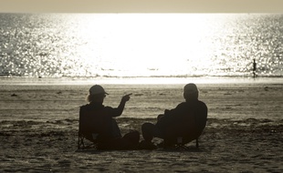Sur la plage de Pornichet, en 2018.
