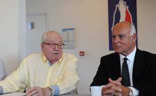 Jean-Marie Le Pen et Jacques Clostermann