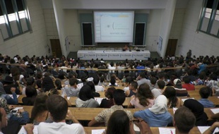 Jour de rentrée à l'université d'Aix-Marseille, le 8 septembre 2014