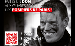 Le calendrier 2021 des sapeurs pompiers de Paris.