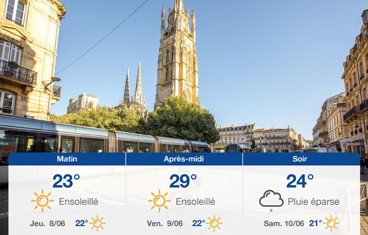 Météo Bordeaux: prévisions du mercredi 7 juin 2023