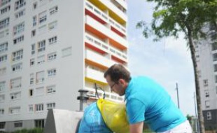 Poubelles enterrées à Malakoff.