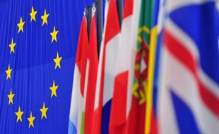 Illustration de drapeaux européens.