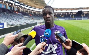 Moussa Diarra, le capitaine des U19 du TFC, après la qualification pour la finale de la Coupe Gambardella, le 7 avril 2019.