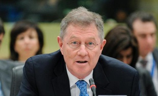 L'envoyé spécial de l'ONU en Crimée, Robert Serry, le 19 mars 2012 à Bruxelles