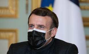 Emmanuel Macron, à l'Elysée le 8 février 2021.