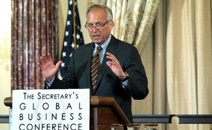 Le PDG de Boeing James McNerney au Département d'Etat, au Washington, le 21 février 2012