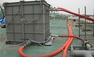 Le système de retraitement des eaux radioactives de Fukushima, le 1er juin 2011.