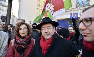 Jean-Luc Mélenchon était dans le cortège samedi 30 novembre de la marche contre le racisme à Paris