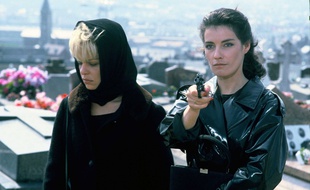 L'actrice Patricia Millardet en 1985 sur le tournage du téléfilm