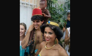 Capture d'une photo postée sur Facebook par le Brésilien Fernando Bustamante lors du Carnaval 2016.