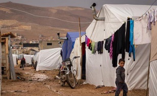 Un jeune réfugié syrien dans un camp à Arsal au Liban le 23 octobre 2014