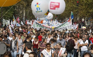 Manifestation des enseignants, le 27 septembre à Paris.