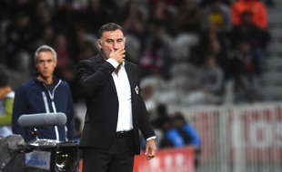 Christophe Galtier lors du match face à Bordeaux