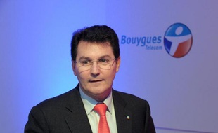 Le patron de Bouygues Telecom Olivier Roussat, à Paris le 3 février 2014