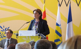 Marseille, le 18 juin 2015, Martine Vassal président du conseil départemental des Bouches-du-Rhône.