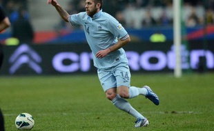 Jérémy Ménez lors du match entre la France et la Géorgie le 22 mars 2013.