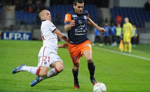 Le défenseur montpelliérain Cyril Jeunechamp, le 31 octobre 2012, contre Bordeaux.