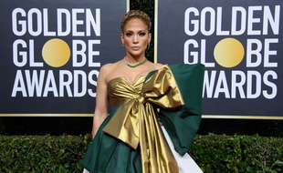 L'actrice et chanteuse Jennifer Lopez aux 77e Golden Globes