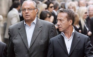 Le producteur Gérard Louvin et son époux.
