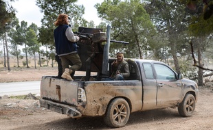 Des combattants de l'Armée syrienne libre près d'Al-Bab, le 4 février 2017.