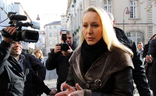 Far right National Front party regional leader for southeastern France, Marion Marechal-Le Pen leaves a polling station after voting, in Carpentras, southern France, Sunday, Dec.13, 2015. Marine Le Pen's anti-immigration National Front was the frontrunner heading into the decisive second round of French regional elections Sunday, and now it's up to voters whether to hand the once-pariah party an unprecedented political victory. (AP Photo/Claude Paris)/CAR102/588736329524/1512131228