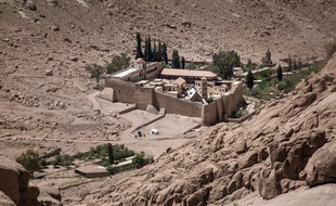 Le monastère de Sainte-Catherine, dans le Sinaï, le 16 avril 2017.