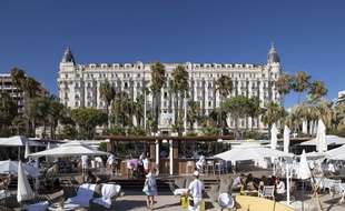 L'hôtel Carlton, à Cannes, en août 2020