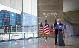 Le candidat démocrate Joe Biden à Philadelphie, le 20 septembre 2020.