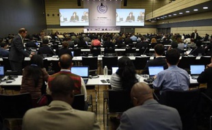 Les délégations de 195 pays réunis le 1er juin 2015 à Bonn pour une nouvelle session de négociations sur le climat