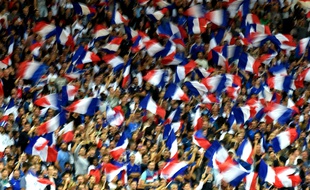 Les supporters français au Stadium de Toulouse lors du match contre le Luxembourg, le 3 septembre 2017.