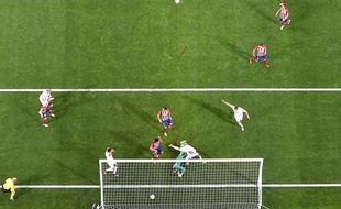 Le but de Sergio Ramos pour le Real Madrid contre l'Atletico, le 28 mai 2016.